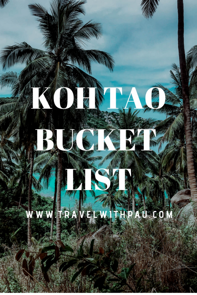 koh tao bucket list