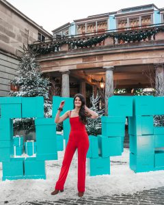 Femme Luxe Red Strappy Wide Leg Jumpsuit